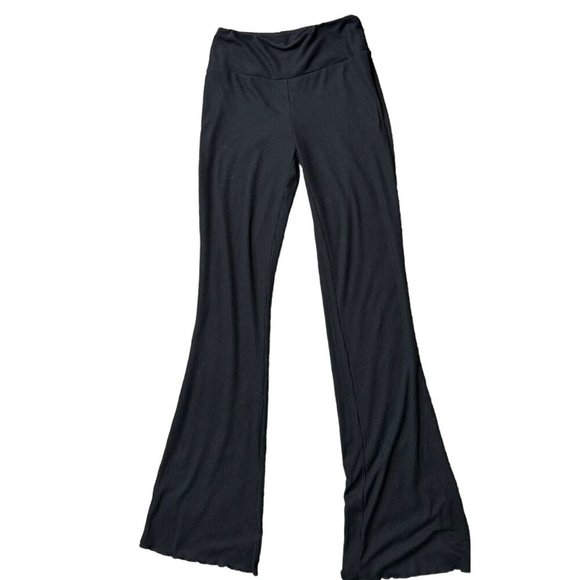 (6 for $25) SO High Rise Flare Ribbed Leggings in Black Size XS - Picture 7 of 7
